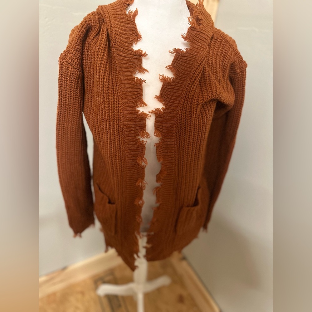 Orange cardigan